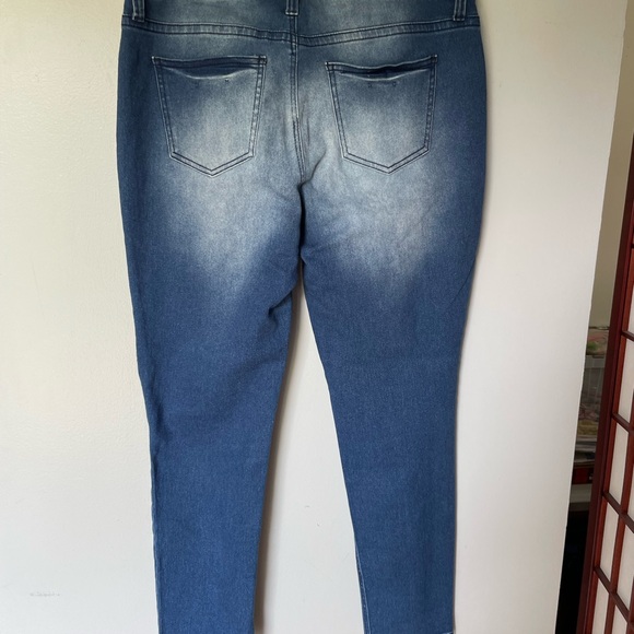 Hydraulic Nolita Curvy Women's Blue Studded Jeans, Size 14 - Picture 3 of 7